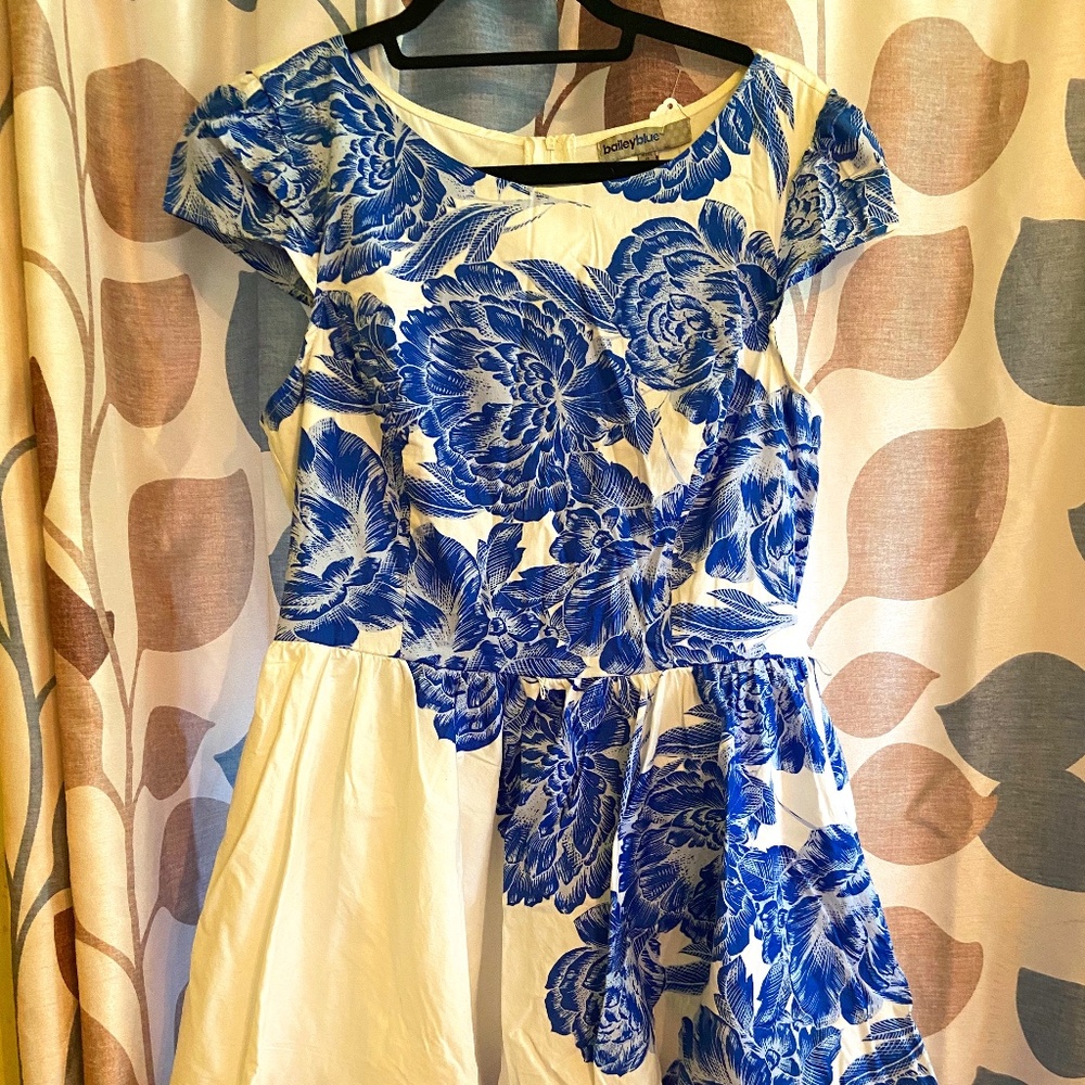 Blue Floral Dress